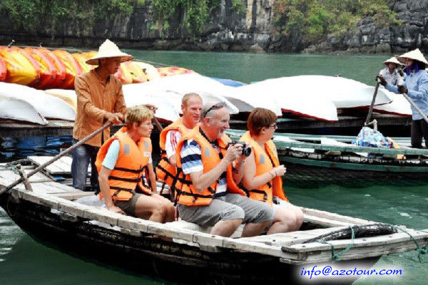 Floating houses in Vung Vieng Fishing Village