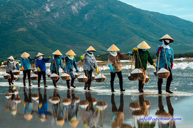 The salt fields of Nha Trang