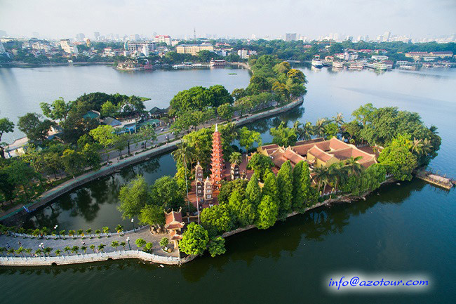 Hanoi's largest lake and oldest pagoda